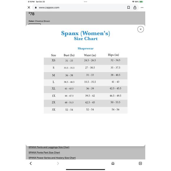 NWOT Spanx Thinstincts (?) Capri Shaping Thighs and Tummy Nude Size 2X - Picture 6 of 6